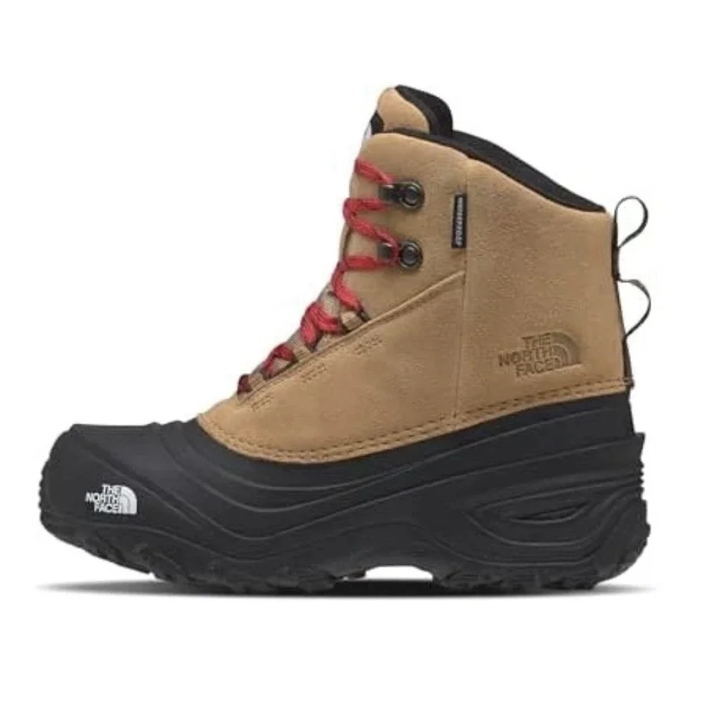 The North Face Kids Chilkat Lace V Waterproof Boot Almond Tan Black Size 6